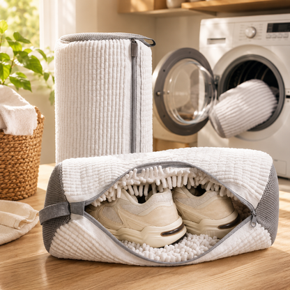 Laundry Bag Shoe Washing Bag Zippered