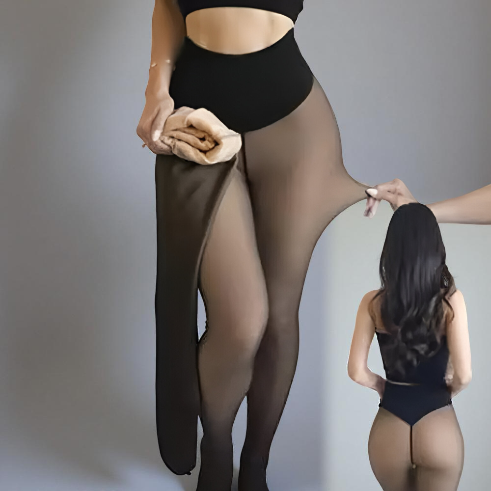Leggings Thermal Tights Sheer Look Winter