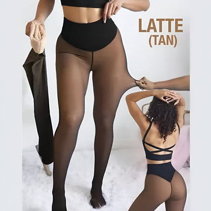 Leggings Thermal Tights Sheer Look Winter