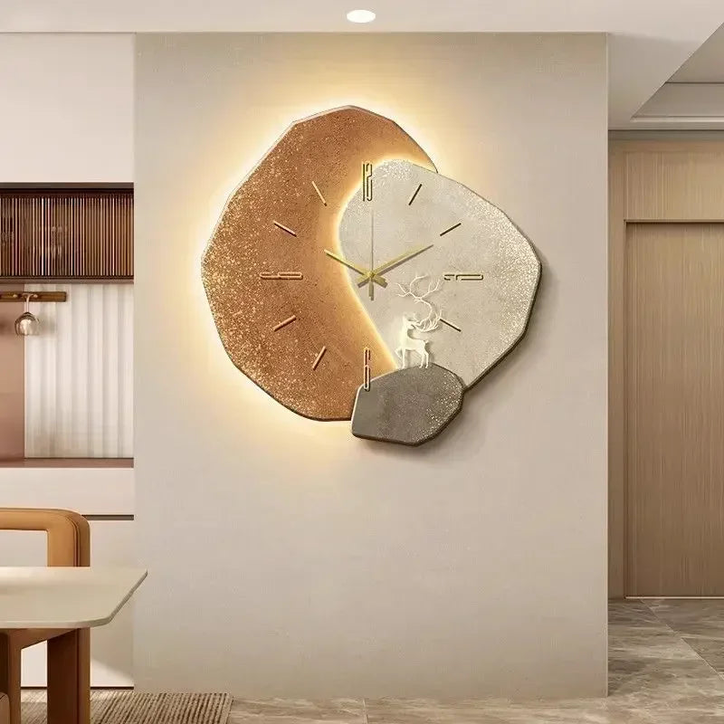 Lumoclock Large Modern Wall Clock Silent