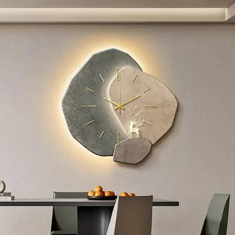 Lumoclock Large Modern Wall Clock Silent