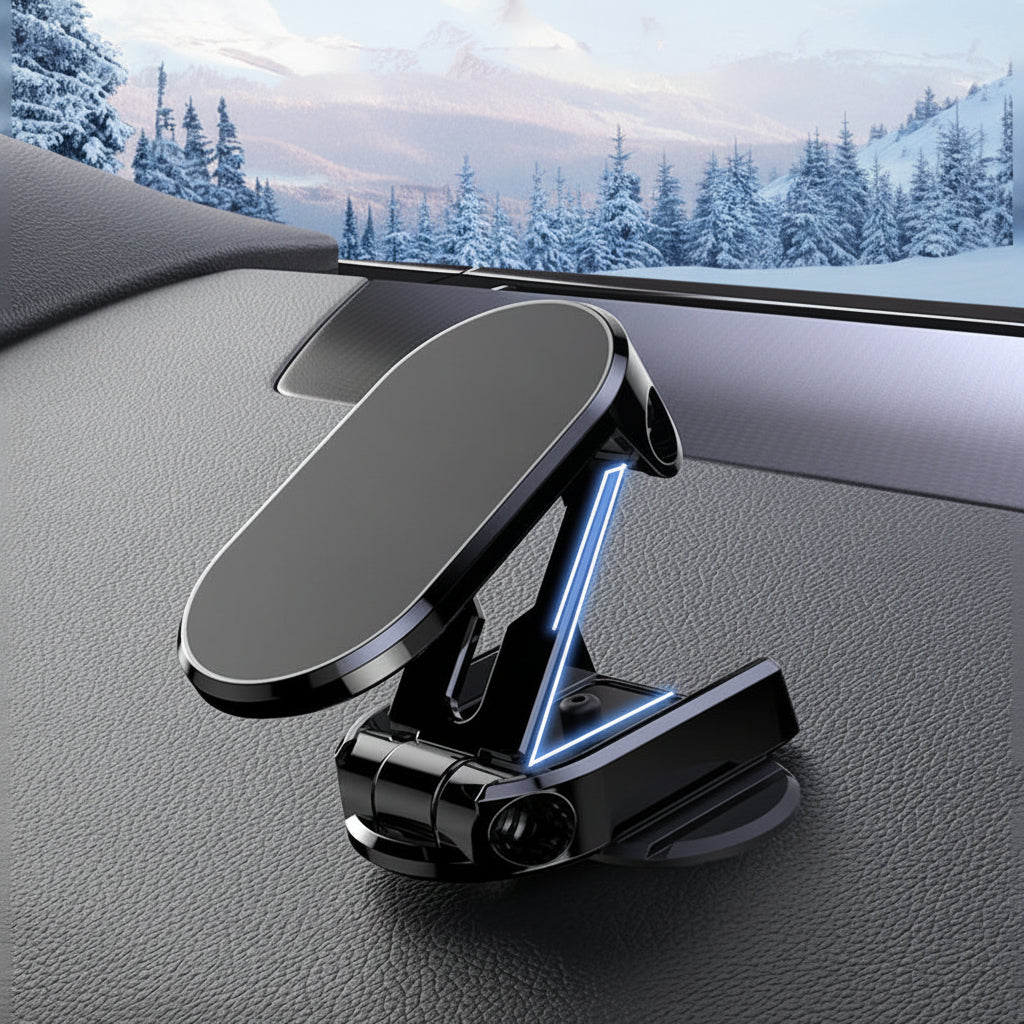 Car Phone Mount Magnetic Dashboard Foldable