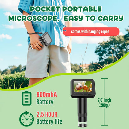 Digital Microscope Portable HD Screen