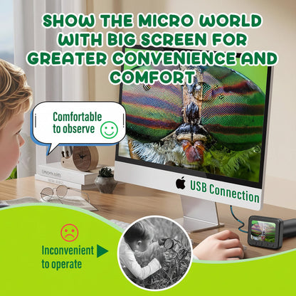 Digital Microscope Portable HD Screen