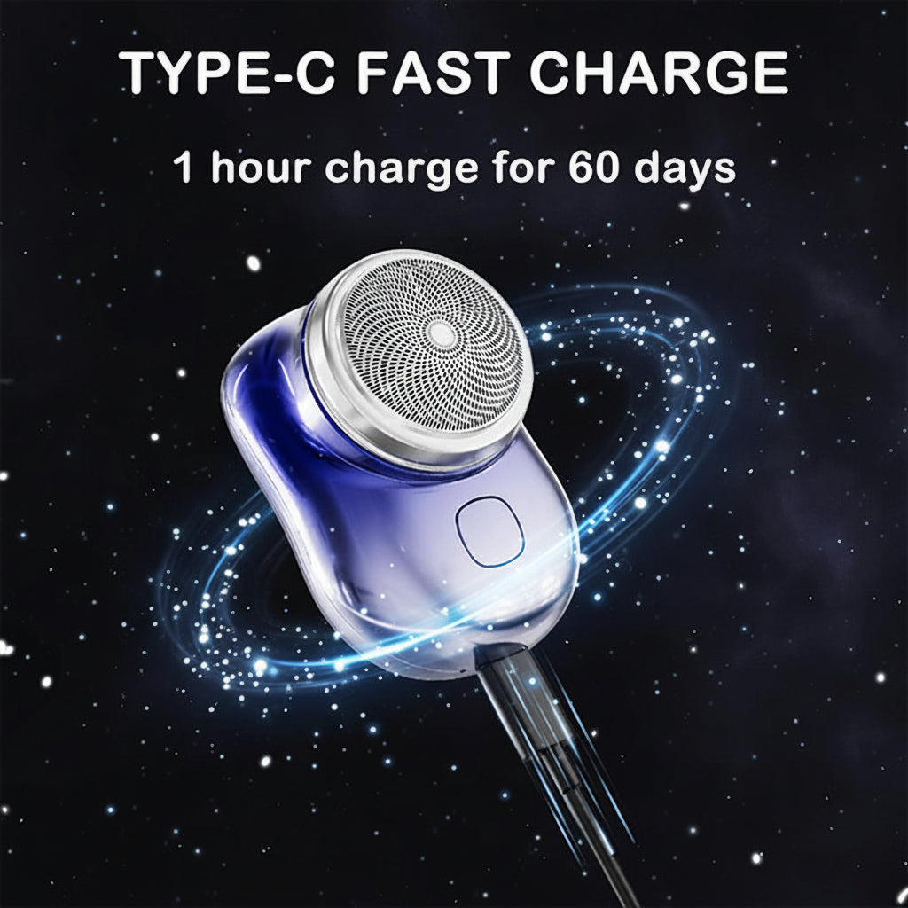 Electric Shaver Portable Mini Metal Beard