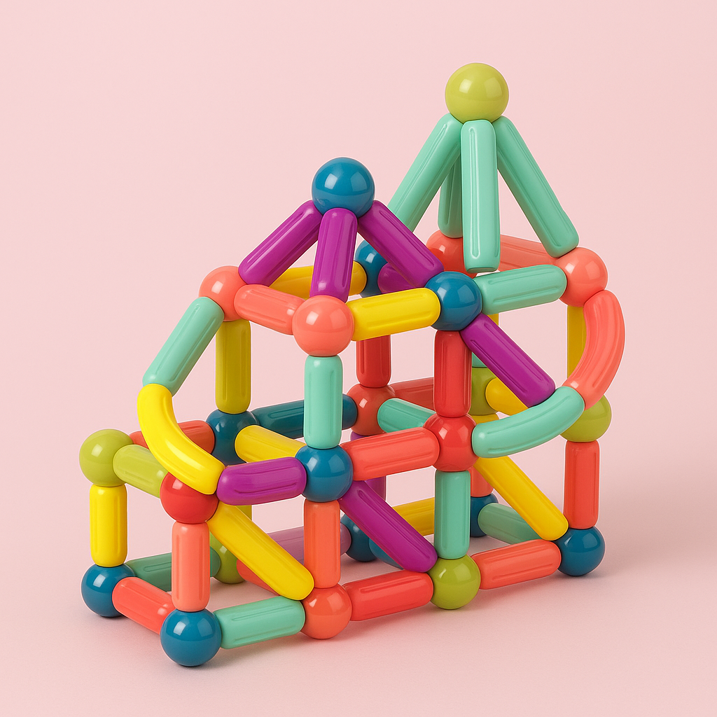 Magnetic Building Blocks Set Educational