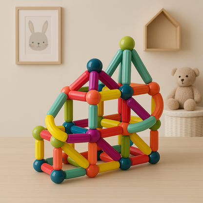 Magnetic Building Blocks Set Educational