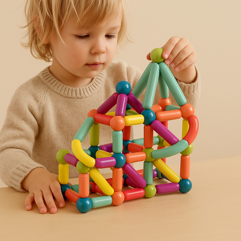Magnetic Building Blocks Set Educational