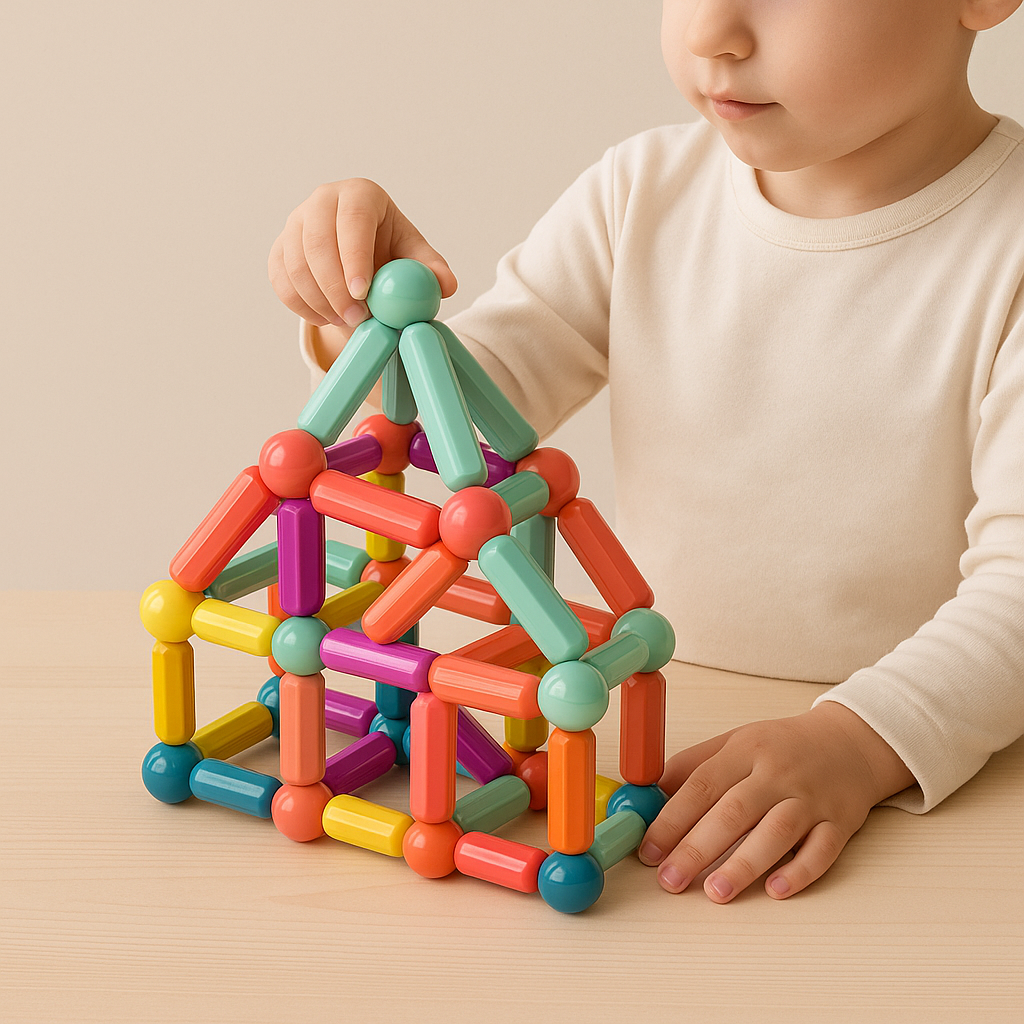 Magnetic Building Blocks Set Educational