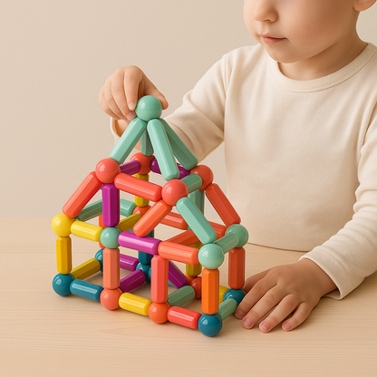 Magnetic Building Blocks Set Educational