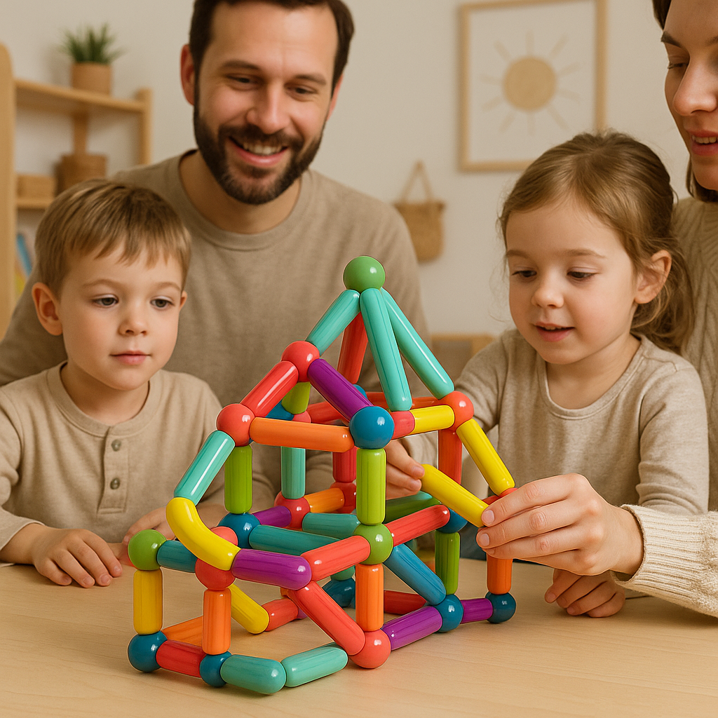 Magnetic Building Blocks Set Educational
