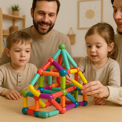 Magnetic Building Blocks Set Educational