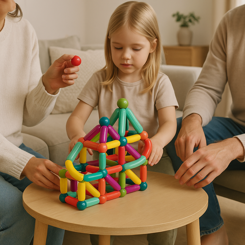Magnetic Building Blocks Set Educational