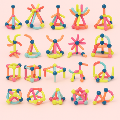 Magnetic Building Blocks Set Educational