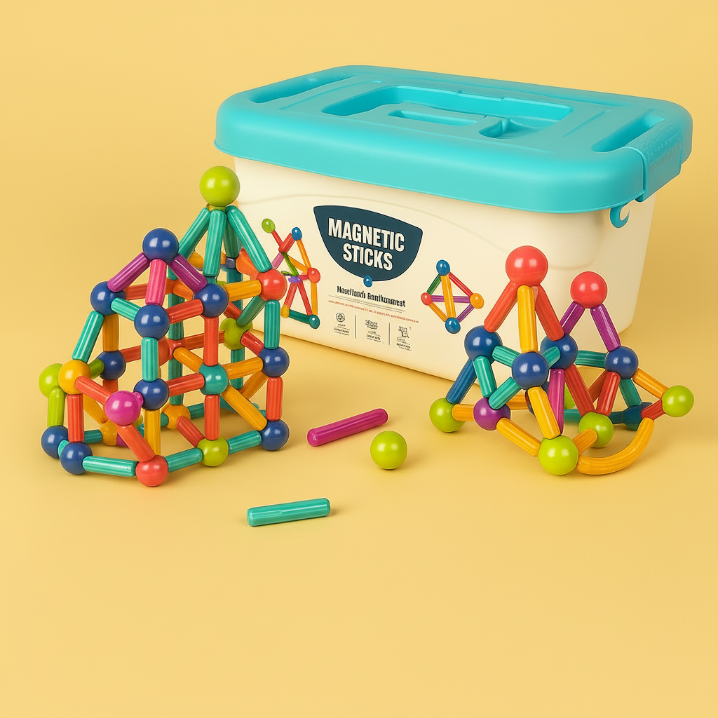 Magnetic Building Blocks Set Educational