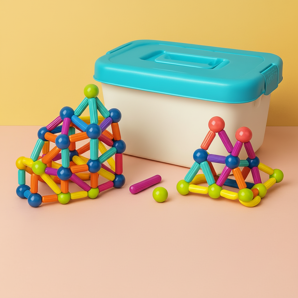 Magnetic Building Blocks Set Educational