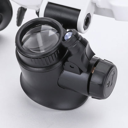 Magnifying Glass Headset LED Light