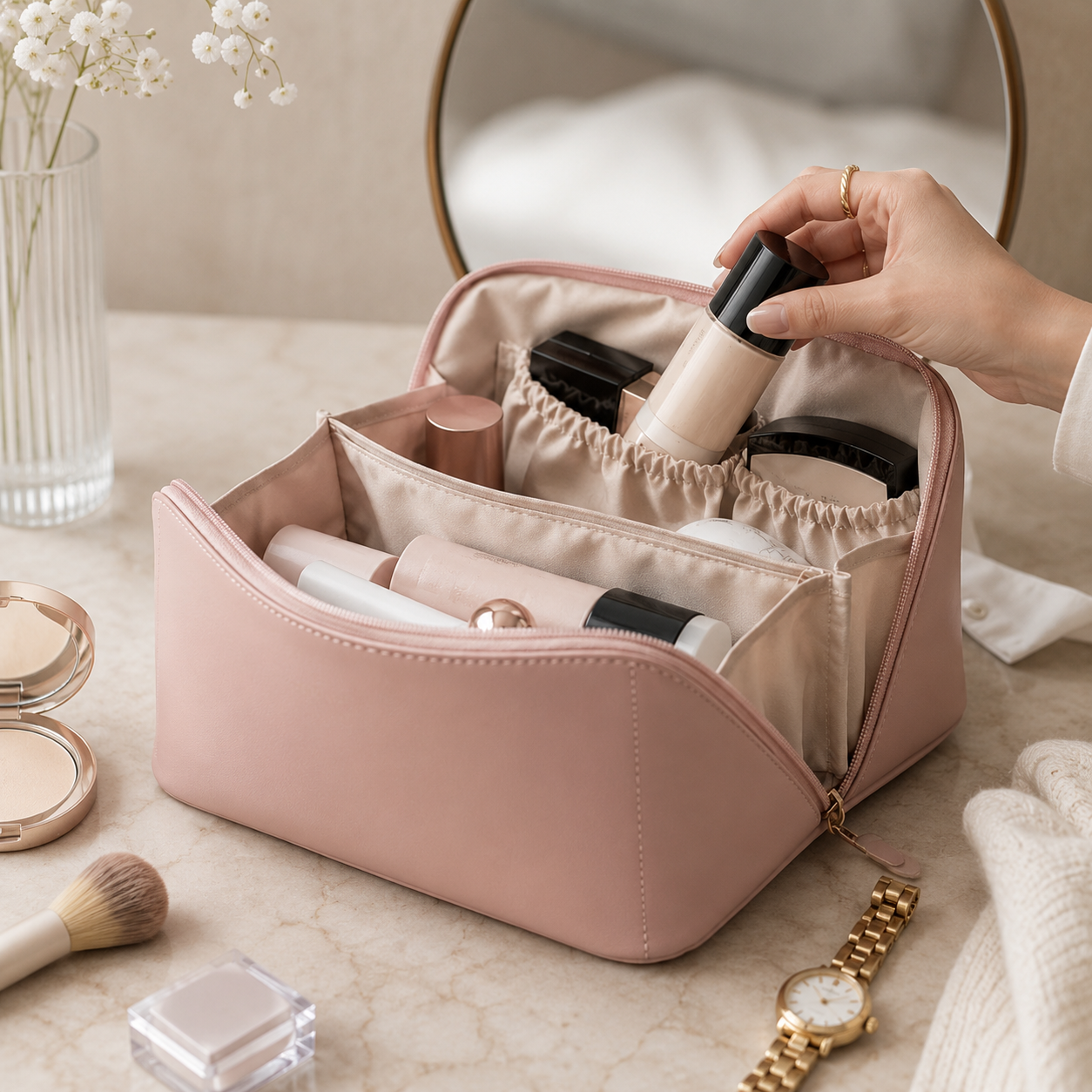 Makeup Bag Cosmetic Organizer Travel