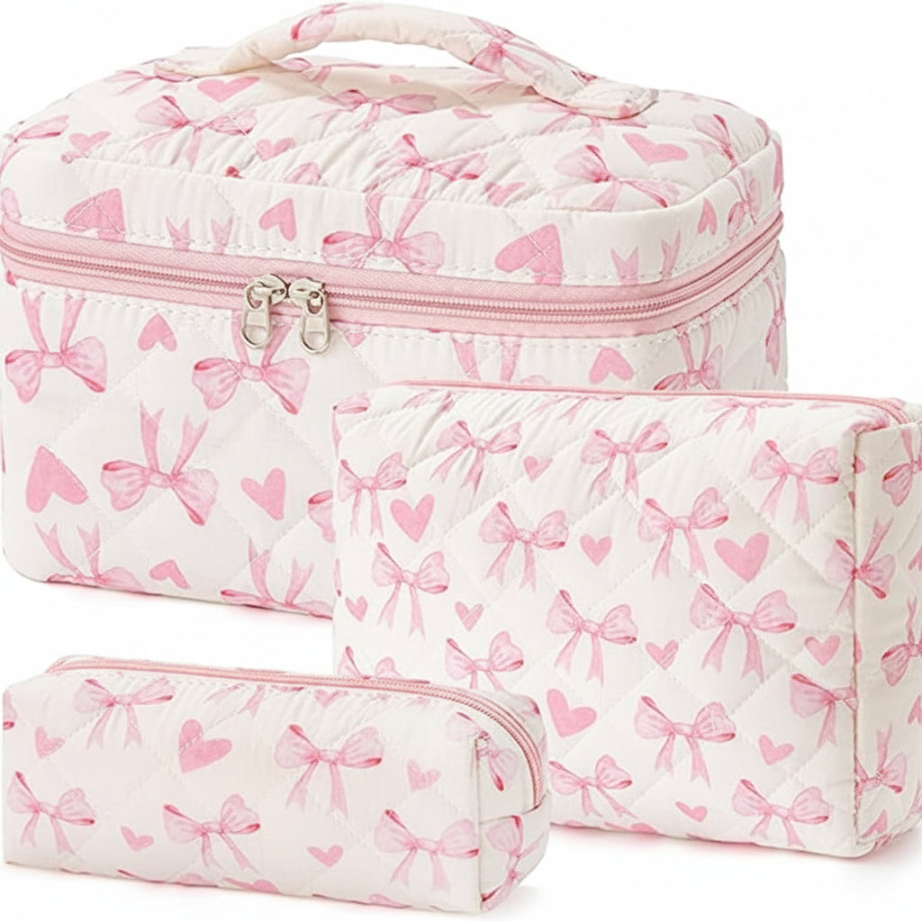 Makeup Bag Travel Cosmetic Bag Floral Cotton
