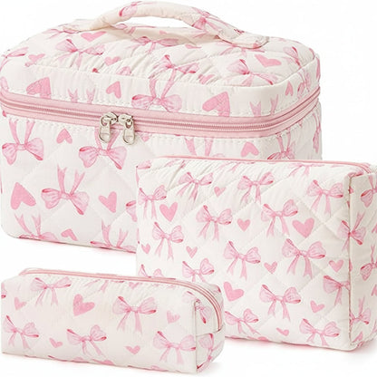 Makeup Bag Travel Cosmetic Bag Floral Cotton