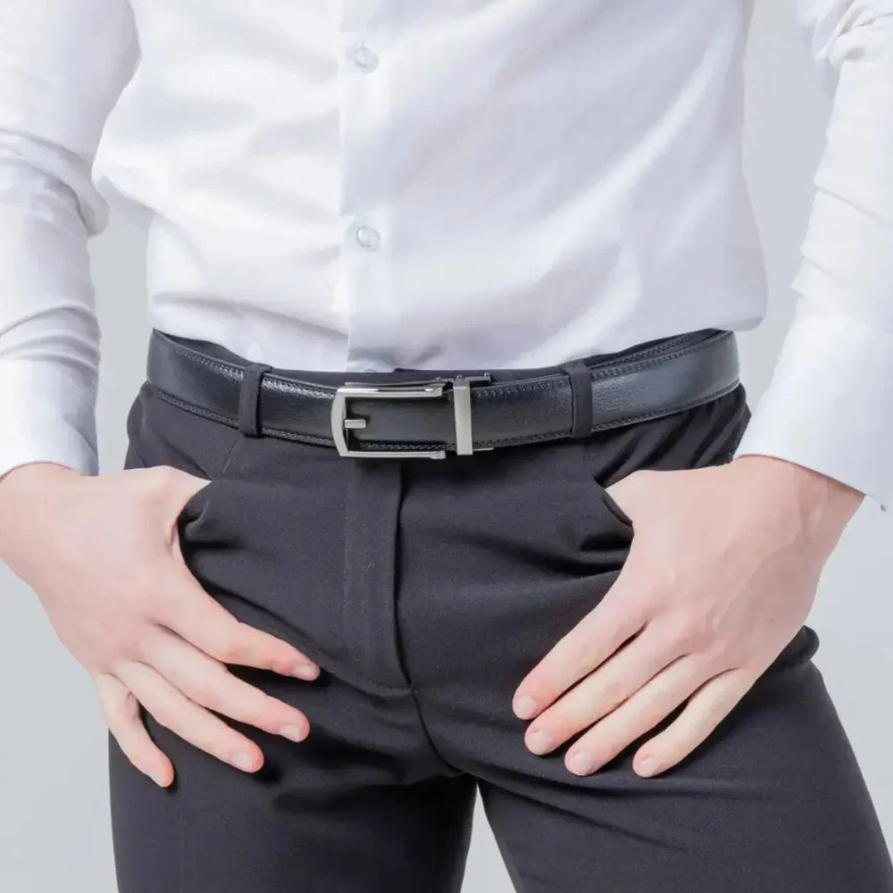 Men’s Belt Adjustable Ratchet Buckle Casual