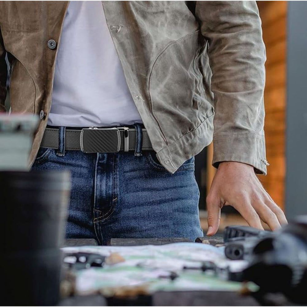 Men’s Belt Adjustable Ratchet Buckle Casual