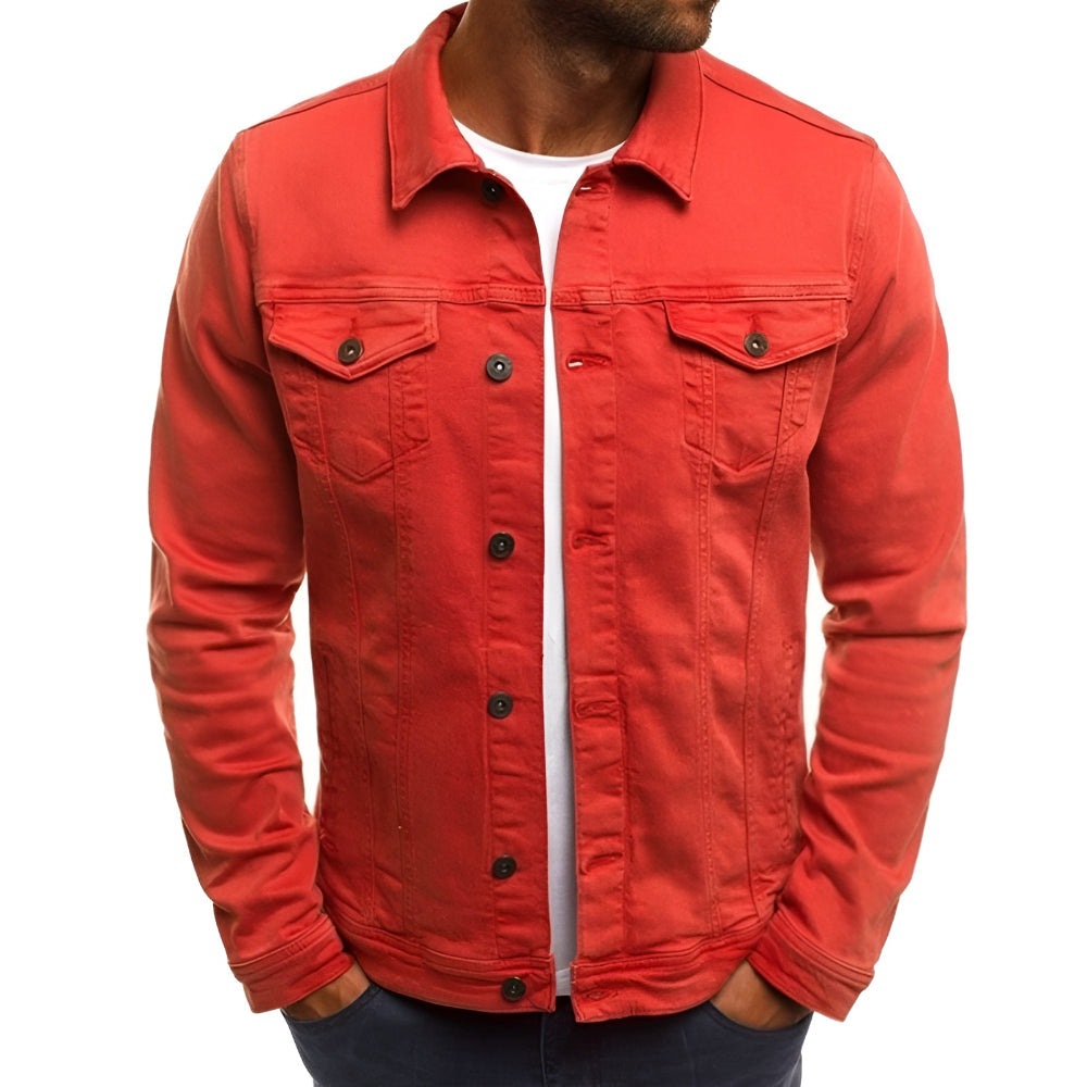 Men's Jacket Casual Button Front Lightweight