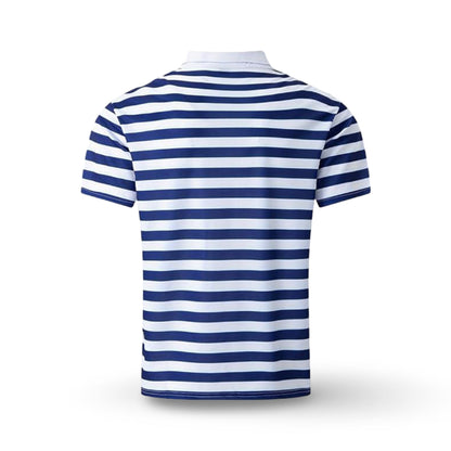 Men's Polo Shirt Striped Short Sleeve Summer