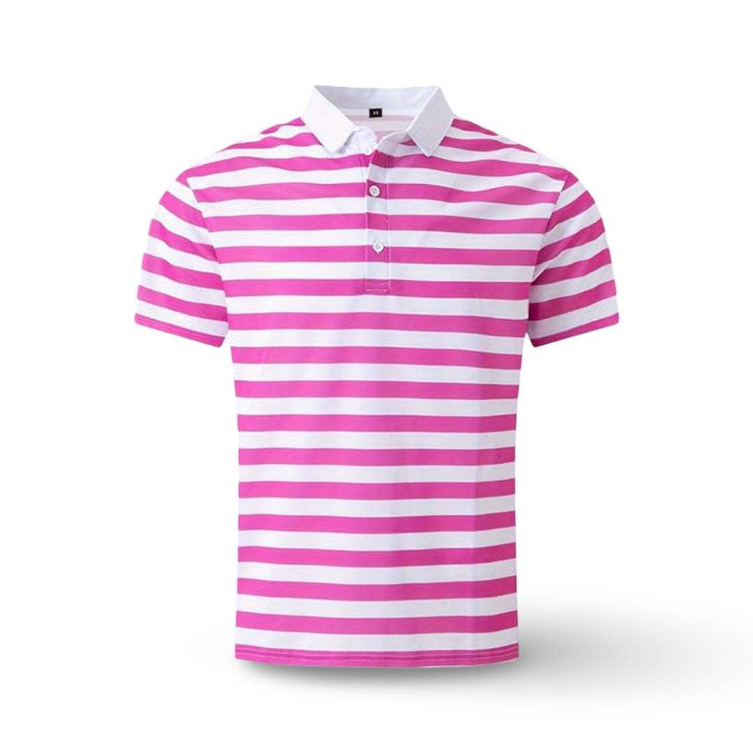 Men's Polo Shirt Striped Short Sleeve Summer