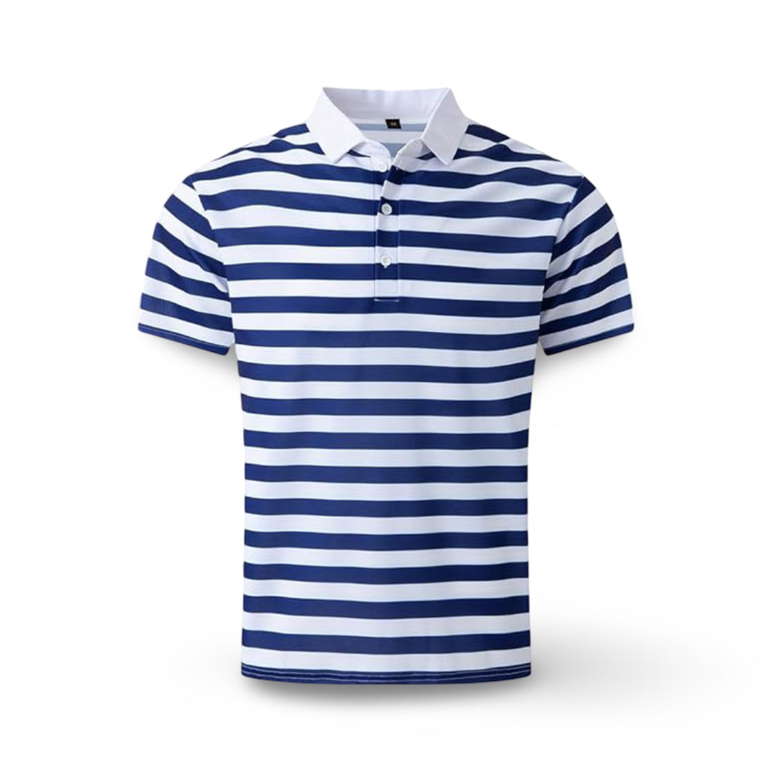 Men's Polo Shirt Striped Short Sleeve Summer