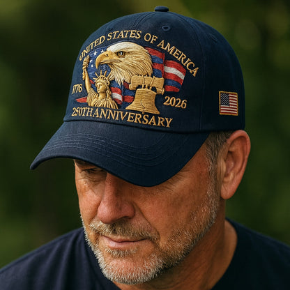 Men’s Veterans Baseball Cap Embroidered