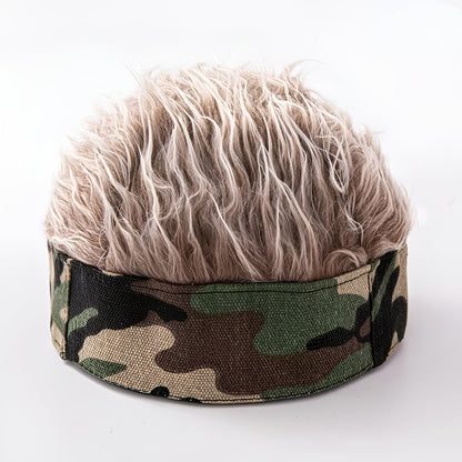 Men's Wig Hat Hairpiece Novelty Costume Hair