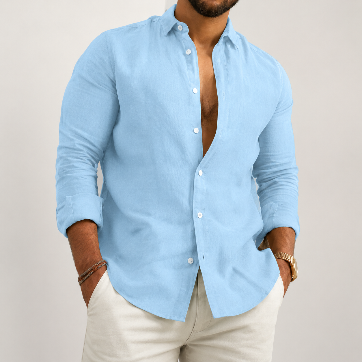 Men's Long Sleeve Shirt Casual Everyday Wear