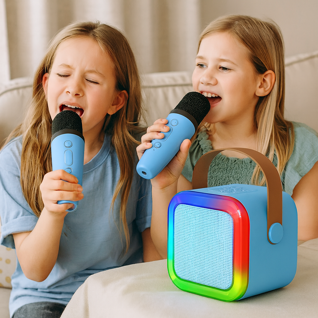 Kids Mini Karaoke Machine Bluetooth Speaker