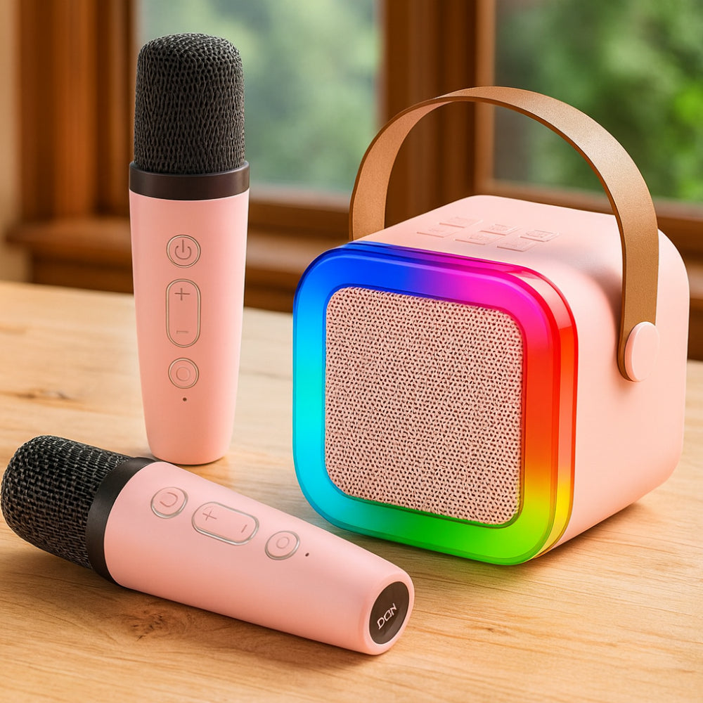 Kids Mini Karaoke Machine Bluetooth Speaker