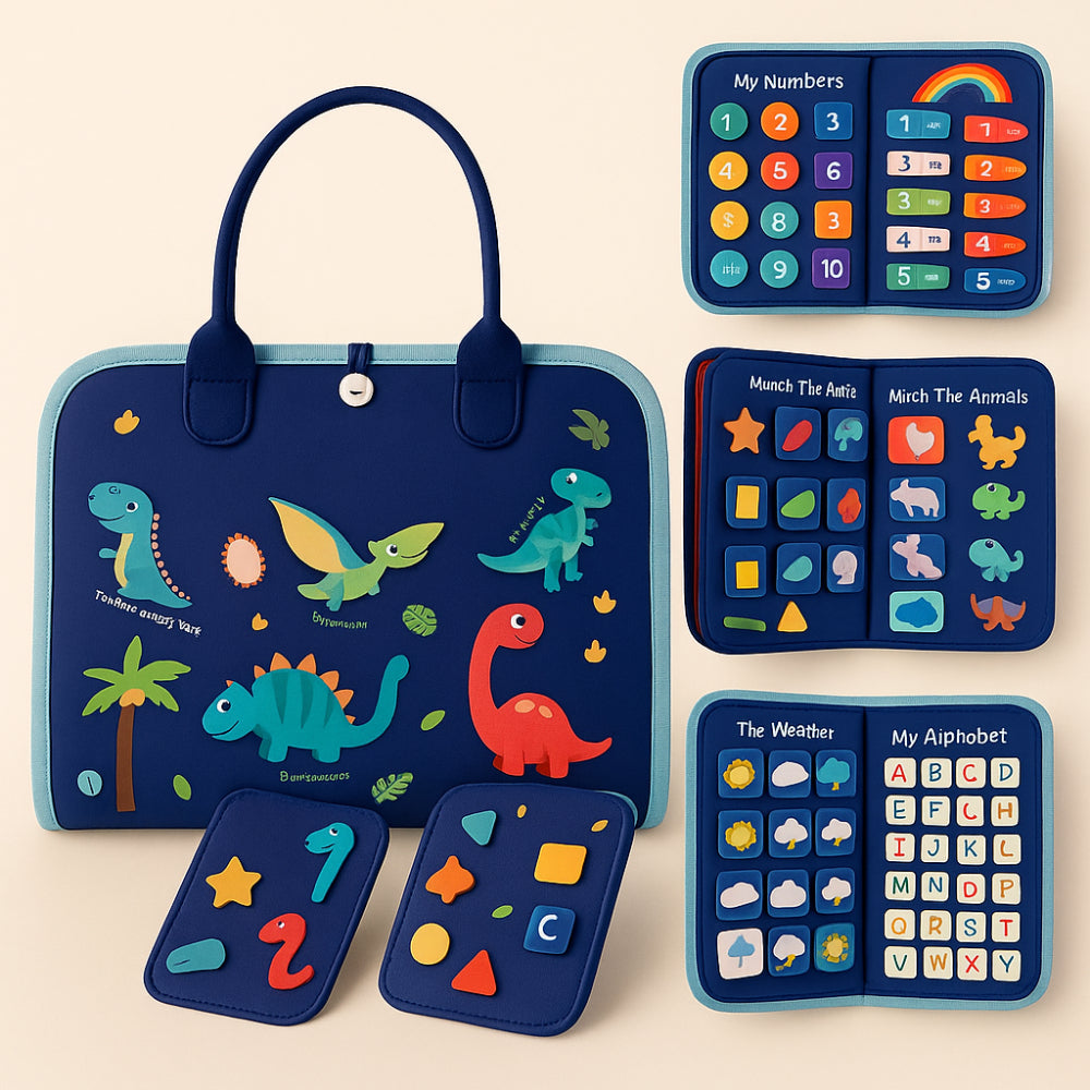 Toy Sensory Montessori Activity Board Travel