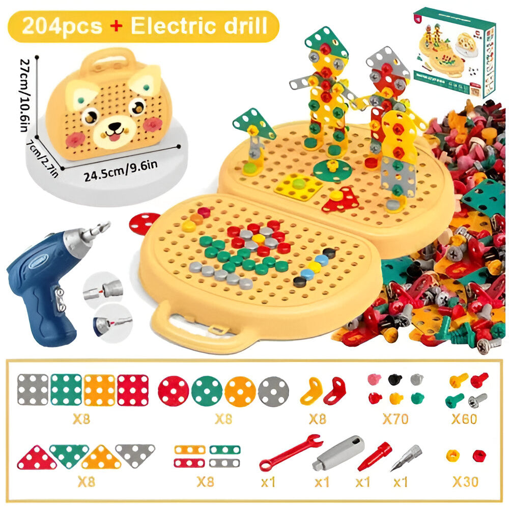 Kids Toy Montessori Building Set STEM