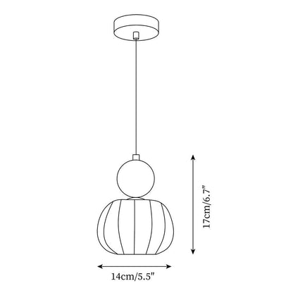 Yedra Pendant Lamp Organic Round Acrylic
