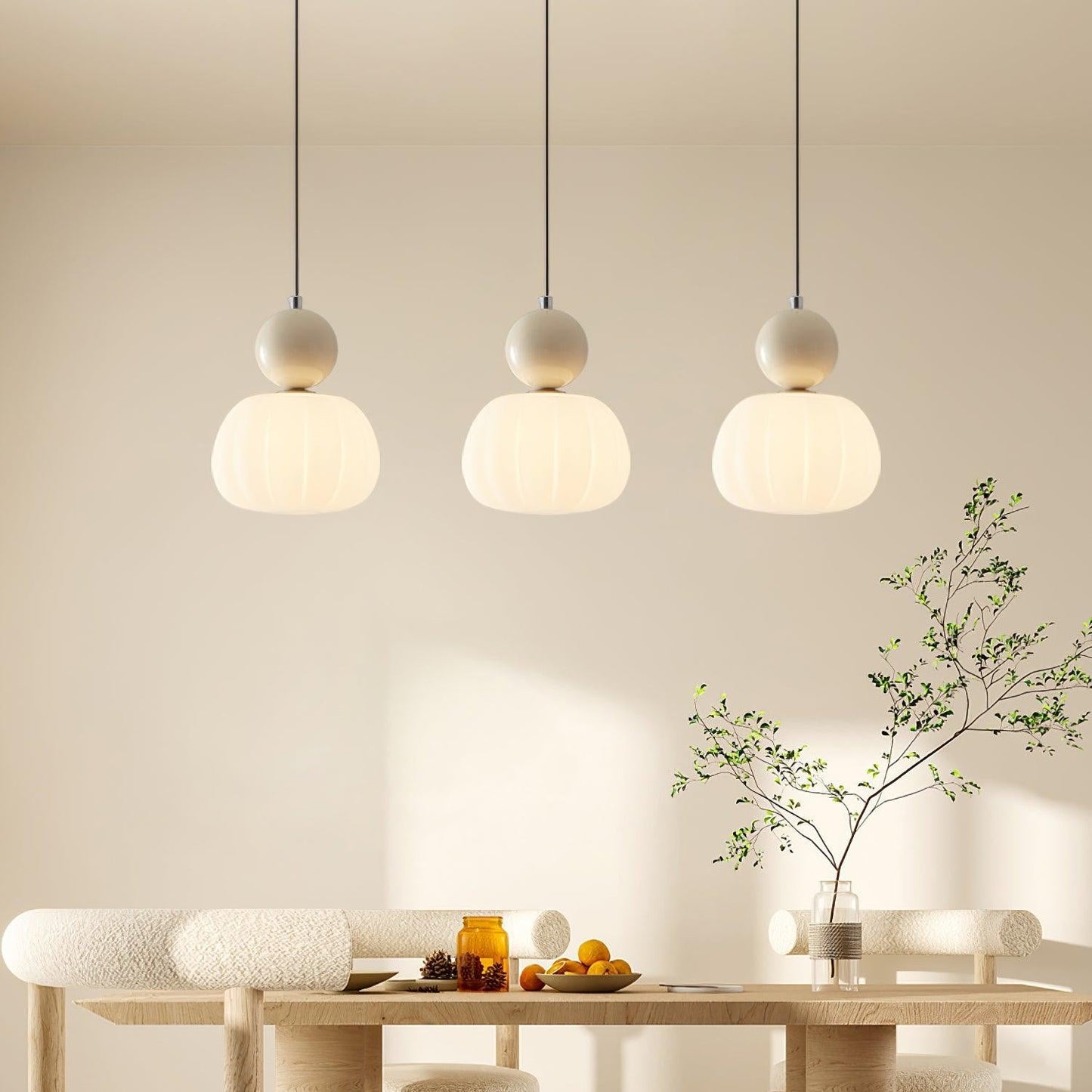 Yedra Pendant Lamp Organic Round Acrylic