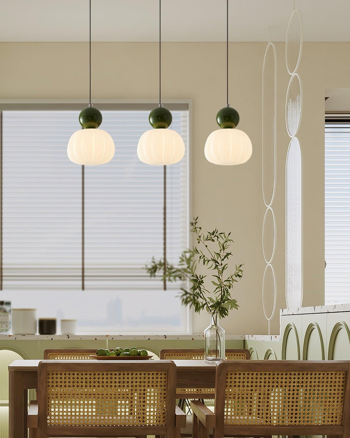 Yedra Pendant Lamp Organic Round Acrylic