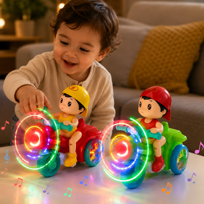 Motorcycle Toy Musical Light Up Rotating