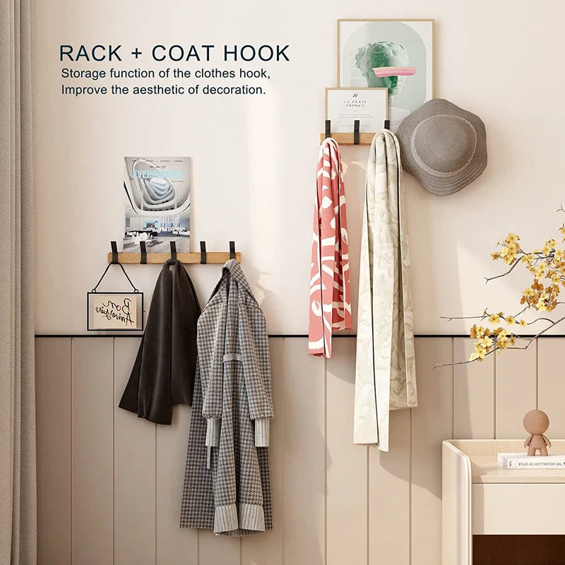 Nordic Wall Mounted Coat Rack Adjustable