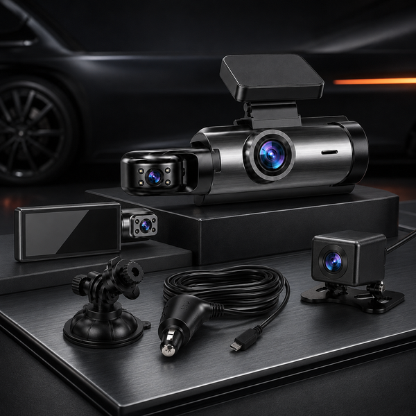 Multi Channel Dash Cam Full HD Loop Recording Dual Lens