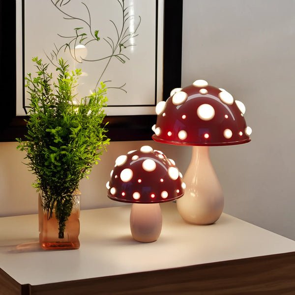 LED Mushroom Table Lamp Modern Amanita