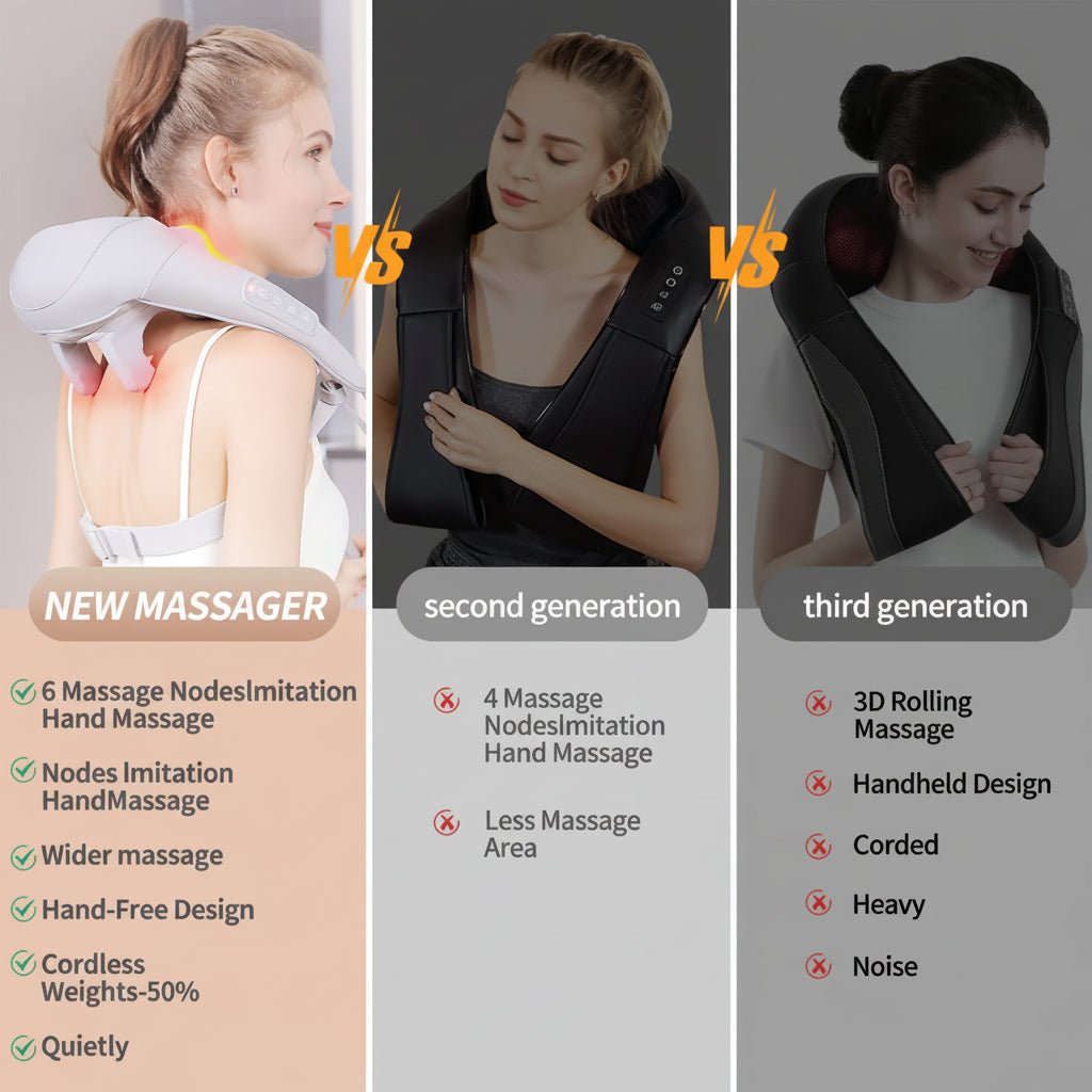 Neck Massager Cordless Shoulder Relaxation