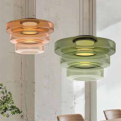 Glass Pendant Lamp Bauhaus Style Hanging