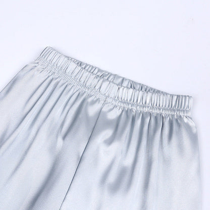 Kids Pajama Set Button Top Pants Sleepwear