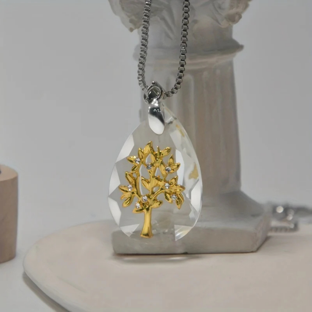 Necklace Pendant Mothers Day Glass Teardrop