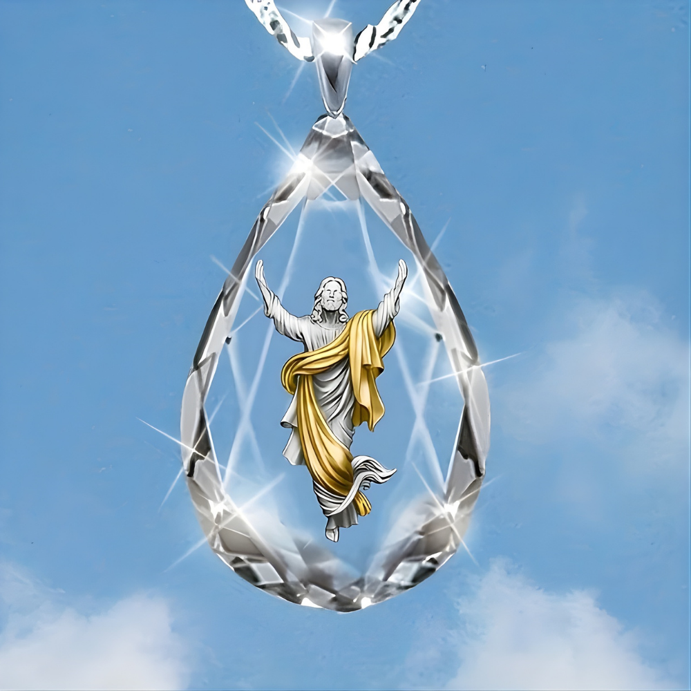 Necklace Pendant Mothers Day Glass Teardrop