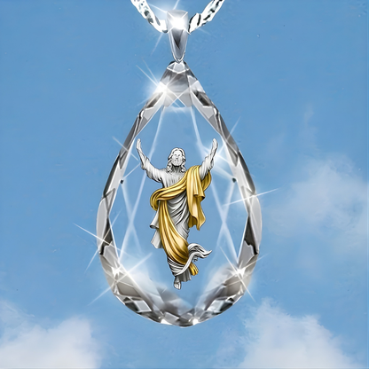 Necklace Pendant Mothers Day Glass Teardrop